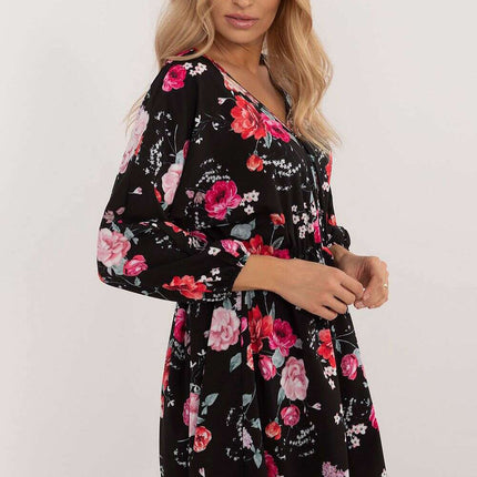 Daydress 201297 Flared Mini Dress With Animal Motif - Très Elite