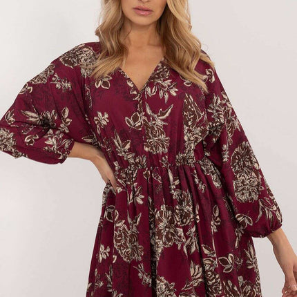 Daydress 201297 Flared Mini Dress With Animal Motif