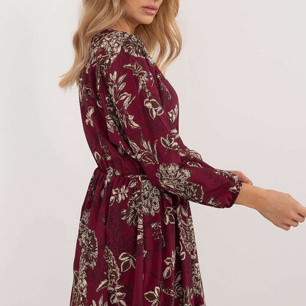 Daydress 201297 Flared Mini Dress With Animal Motif - Très Elite