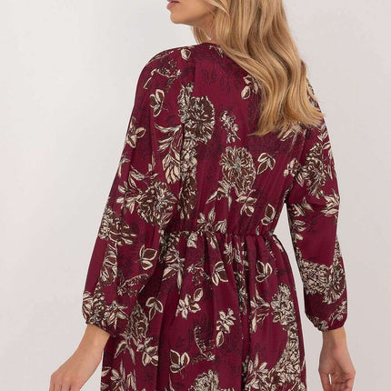 Daydress 201297 Flared Mini Dress With Animal Motif - Très Elite