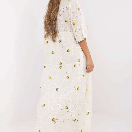 Daydress 212044 Maxi Cotton Boho Dress Beige Oversized - Très Elite