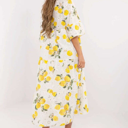Daydress 212044 Maxi Cotton Boho Dress Beige Oversized - Très Elite