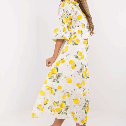 Daydress 212044 Maxi Cotton Boho Dress Beige Oversized - Très Elite