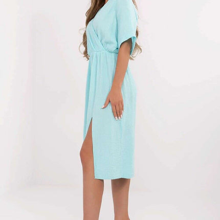 Daydress 212057 Breathable Cotton With Wrap Front Silhouette - Très Elite