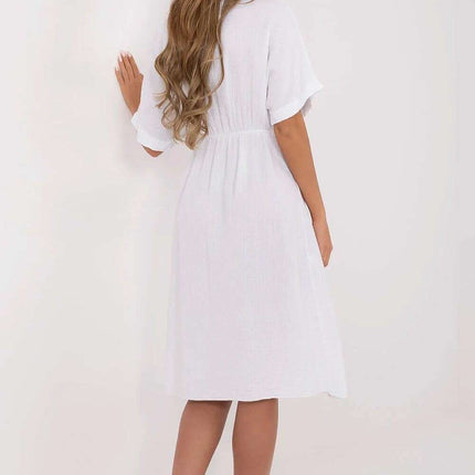 Daydress 212057 Breathable Cotton With Wrap Front Silhouette - Très Elite