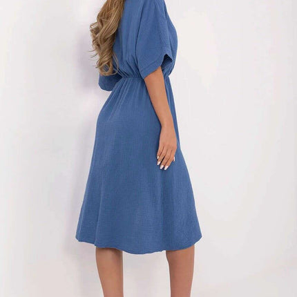 Daydress 212057 Breathable Cotton With Wrap Front Silhouette - Très Elite