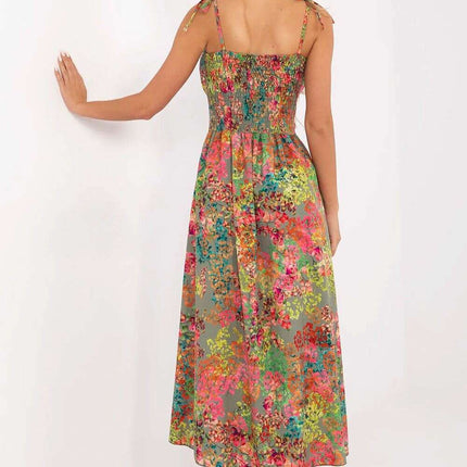 Daydress 213230 Midi Dress With Tied Straps And Corset - Très Elite