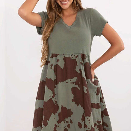Daydress 213801 Summer Flared Dress Breathable Cotton - Très Elite