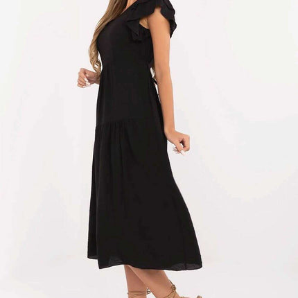 Daydress 213809 Midi Flared Lightweight Viscose Dress - Très Elite