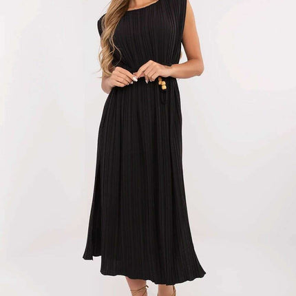 Daydress 213813 Sleeveless Pleated Midi Summer Dress - Très Elite