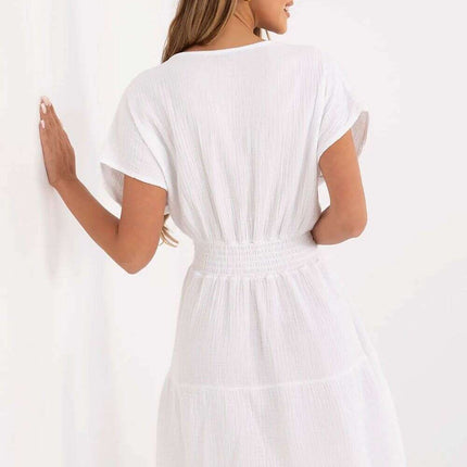 Daydress 213836 Light Cotton Muslin Knee Length Dress - Très Elite