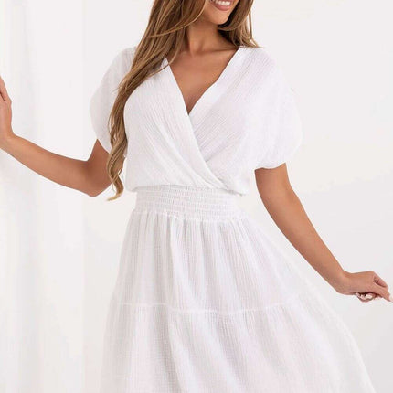 Daydress 213836 Light Cotton Muslin Knee Length Dress - Très Elite