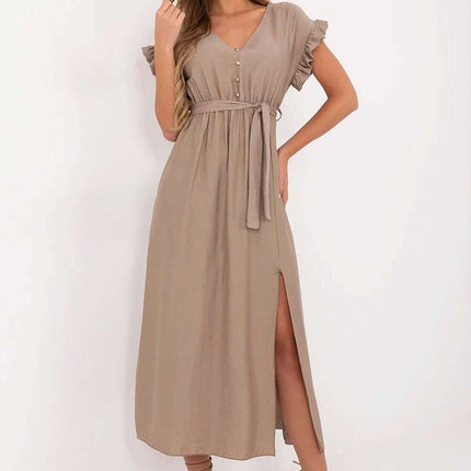 Daydress 213844 Flared Midi Summer Dress In Viscose - Très Elite