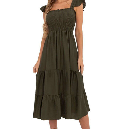 Daydress 214071 Green Lightweight Summer Dress Everyday - Très Elite