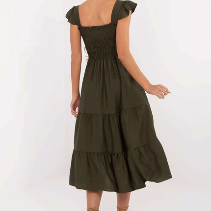 Daydress 214071 Green Lightweight Summer Dress Everyday - Très Elite