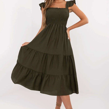 Daydress 214071 Green Lightweight Summer Dress Everyday - Très Elite