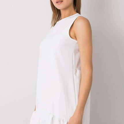 Daydress 214470 Sleeveless White Casual Dress For Weddings - Très Elite
