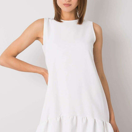 Daydress 214470 Sleeveless White Casual Dress For Weddings - Très Elite
