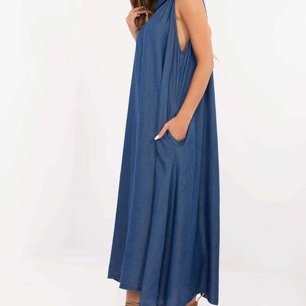 Daydress 214481 Oversized Lyocell Denim Maxi Dress Summer - Très Elite