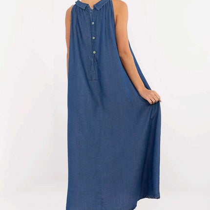 Daydress 214481 Oversized Lyocell Denim Maxi Dress Summer - Très Elite