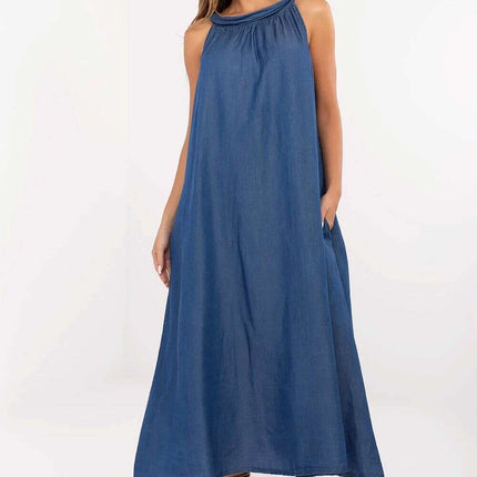 Daydress 214481 Oversized Lyocell Denim Maxi Dress Summer - Très Elite