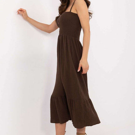Daydress 215198 Cotton Midi Dress With Straps For Summer - Très Elite