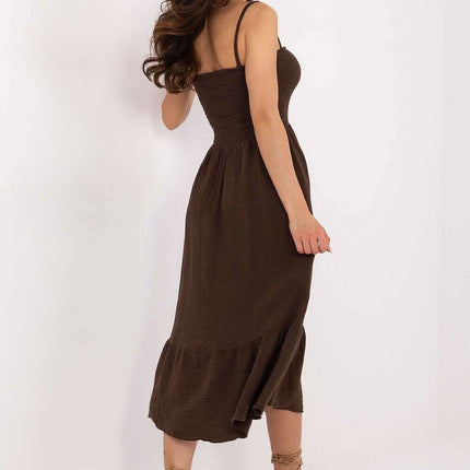 Daydress 215198 Cotton Midi Dress With Straps For Summer - Très Elite