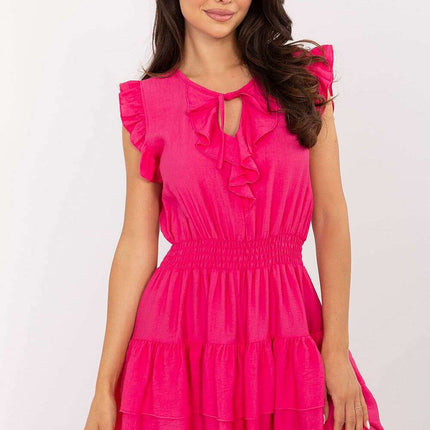Daydress 215504 Light Romantic Flared Mini Dress Viscose - Très Elite