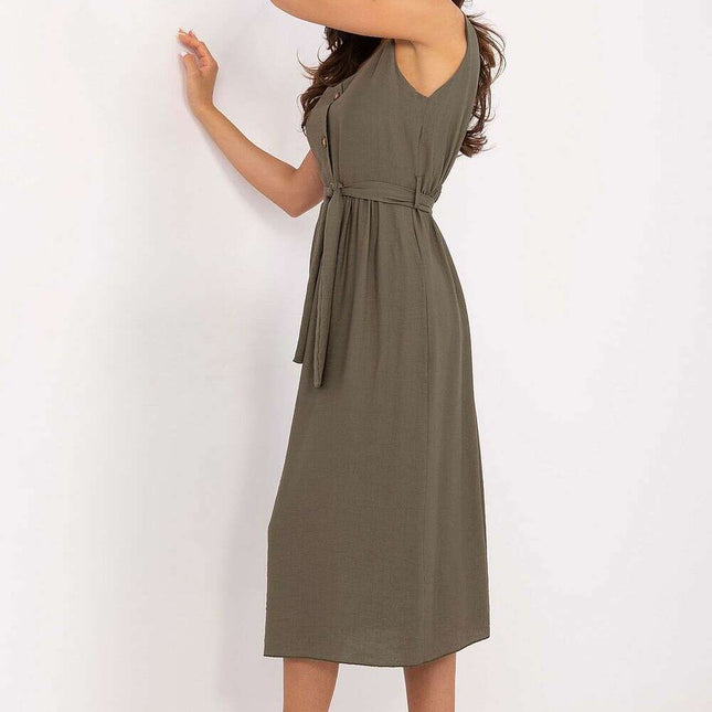 Daydress 215556 Flared Sleeveless Summer Dress Viscose Blend