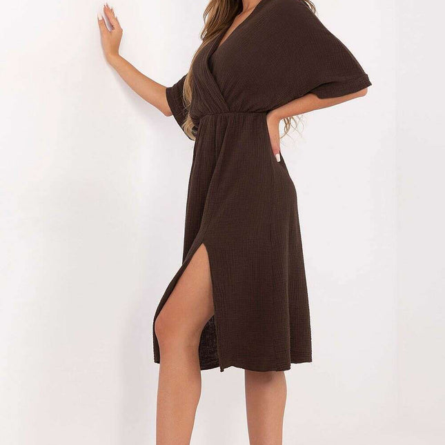 Daydress 215787 Flared Wrap Cotton Muslin Summer Dress