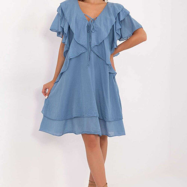 Daydress Boho Style 215791 Oversized Loose Cotton Dress