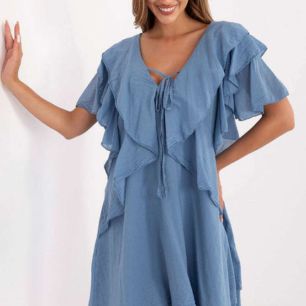 Daydress Boho Style 215791 Oversized Loose Cotton Dress - Très Elite