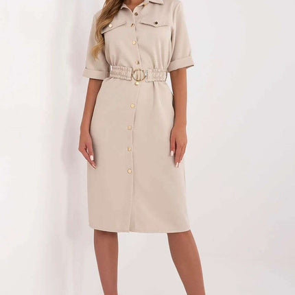 Daydress Model 211286 Pink Polyester Blend Chic Workwear