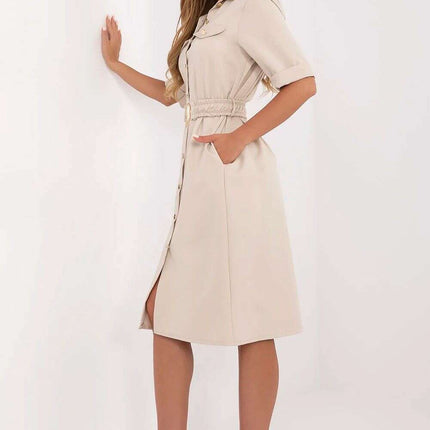 Daydress Model 211286 Pink Polyester Blend Chic Workwear - Très Elite