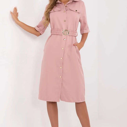 Daydress Model 211286 Pink Polyester Blend Chic Workwear
