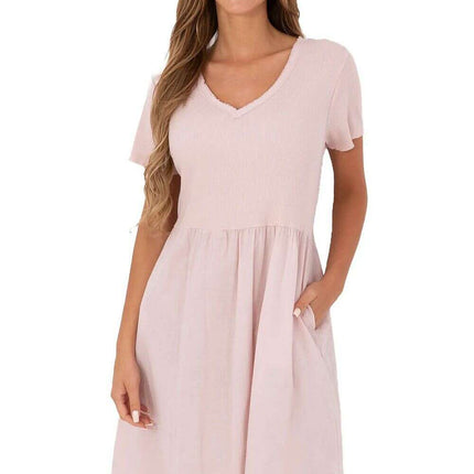 Daydress Model 213794 Flared Summer Dress Cotton Blend - Très Elite