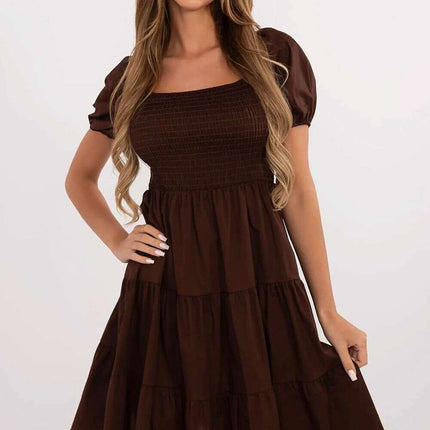 Daydress Model 213839 Cotton Blend Summer Midi Dress - Très Elite