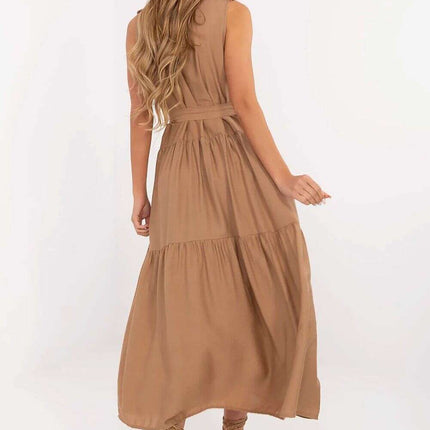 Daydress Model 214035 Flared Maxi Dress Viscose Nylon - Très Elite