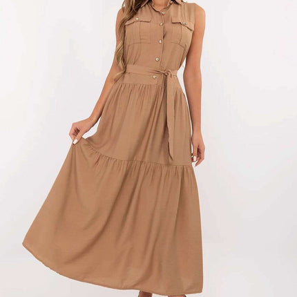 Daydress Model 214035 Flared Maxi Dress Viscose Nylon - Très Elite
