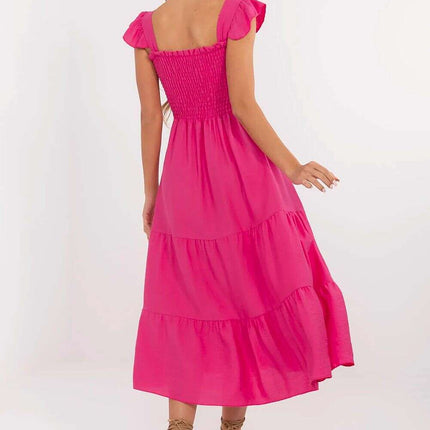 Daydress Model 214072 Airy Pink Midi Dress For Summer - Très Elite