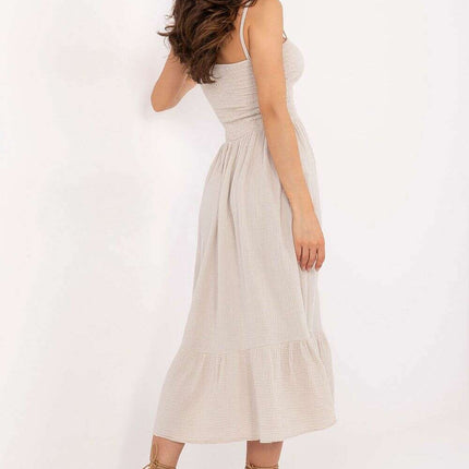 Daydress Model 215199 Summer Midi Dress With Straps - Très Elite