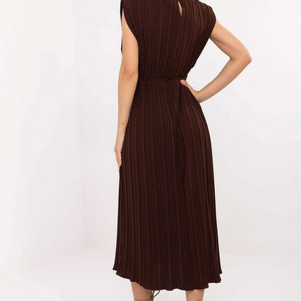 Daydress Model 215216 Sleeveless Midi With Pleated Texture - Très Elite