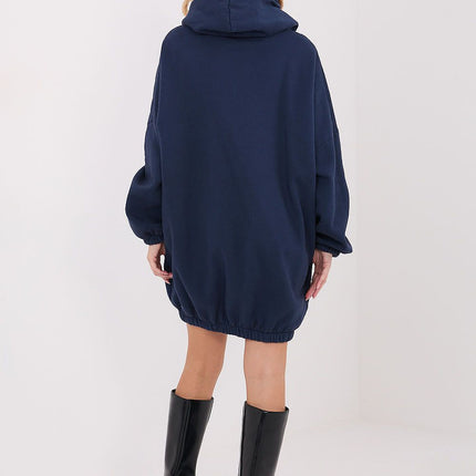 Oversized Sweatshirt Dress 222495 Cotton Elastane Blend Everyday Comfort - Très Elite
