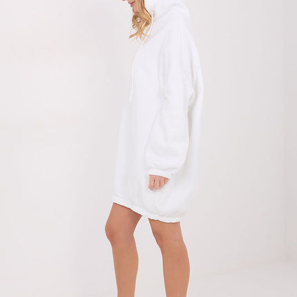 Oversized Sweatshirt Dress With Cotton And Elastane For Everyday Comfort - Très Elite