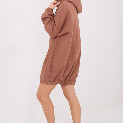 Oversized Sweatshirt Dress In Cotton With Elastane Daydress 222497 - Très Elite