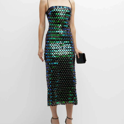 Dazzling Irregular Hem Beaded Summer Dress for Bold Women - Très Elite