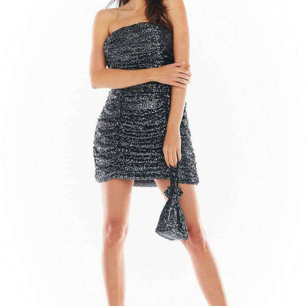 Dazzling Off-Shoulder Sequin Mini Dress from Poland - Très Elite
