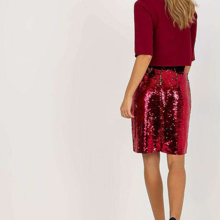 Dazzling Sequin-Studded Pencil Skirt - Très Elite