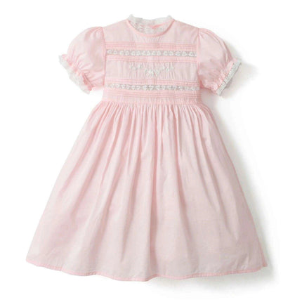Delightful Baby Girls' Summer Lace Dress with Fun Bubble Sleeves and Exquisite Embroidery - Très Elite