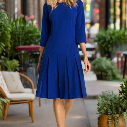 Delightful Ruffle A-Line Dress for Effortless Daytime Style - Très Elite